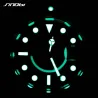 RelojesSINOBI - reloj deportivo clásico de cuarzo - esfera luminosa - acero inoxidable