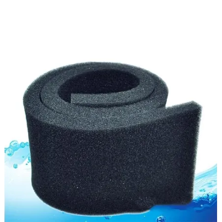 Svart biokjemisk bomullsfilter - svamp - for akvarium - 50 * 12 * 2cm