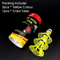 Badminton fjerbolle - plastball - original - 3 stk