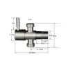 Angle control valve - 3-way connector - shower head diverter - bidet - sinkKitchen faucets