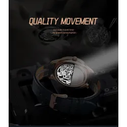 SINOBI - montre à quartz à la mode - étanche - bracelet en cuir