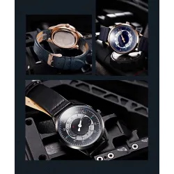 SINOBI - montre à quartz à la mode - étanche - bracelet en cuir