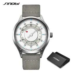 SINOBI - montre à quartz à la mode - étanche - bracelet en cuir