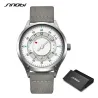 SINOBI - montre à quartz à la mode - étanche - bracelet en cuir