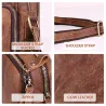 Bolsa de ombro pequena elegante - couro genuíno