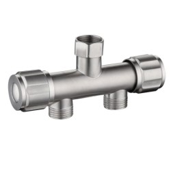 Multifunctional water tap - faucet - double bibcock - stainless steel