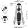 Robinet de cuisine extractible - pulvérisateur d'eau - buse réglable