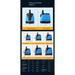 Aquariumwaterpomp - filterpomp - ultrastil - lage zuigkracht - 10W - 80WPompen