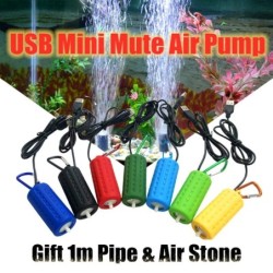 Mini bomba de água - bomba de ar de oxigênio - USB - silenciosa - economia de energia - para aquário - fontes