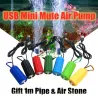Mini vannpumpe - oksygen luftpumpe - USB - stillegående - energisparing - for akvarium - fontener