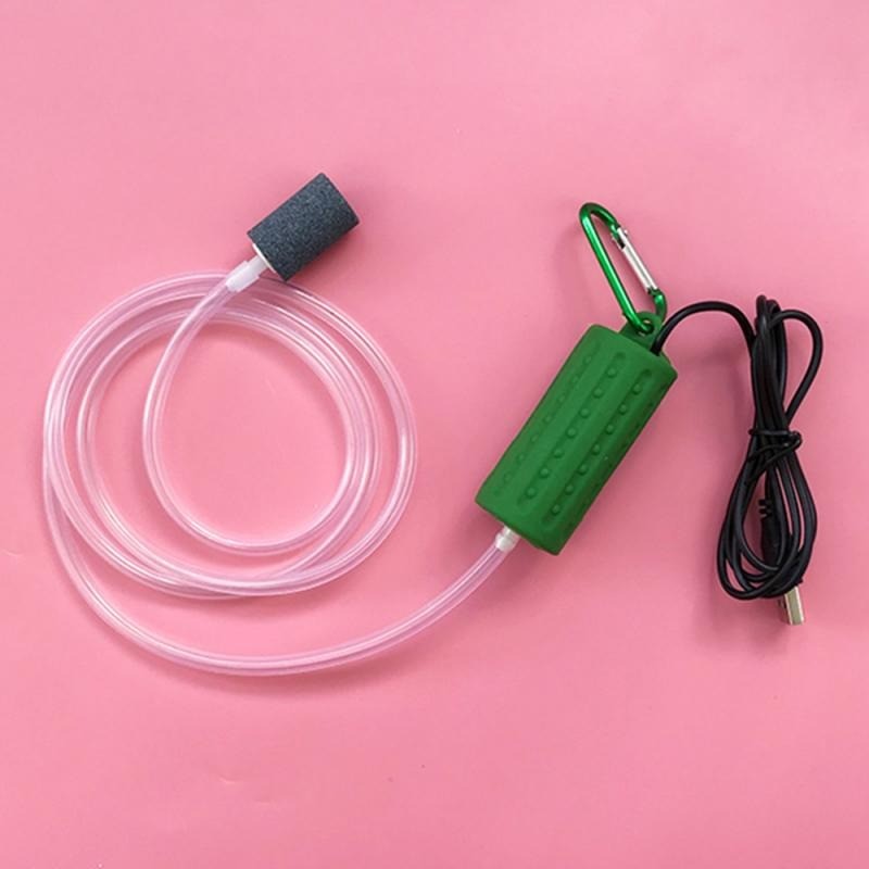 Mini vannpumpe - oksygen luftpumpe - USB - stillegående - energisparing - for akvarium - fontener