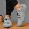 Stilige sneakers i semsket skinn - slip on loafers