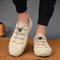 Tyylikkäät mokkanahkaiset lenkkarit - slip on loafers
