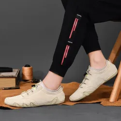 Tyylikkäät mokkanahkaiset lenkkarit - slip on loafers
