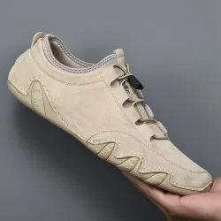 Tyylikkäät mokkanahkaiset lenkkarit - slip on loafers