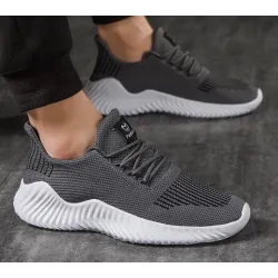 Sportowe buty do biegania - sznurowane trampki - oddychająca siateczka - lekkieBieganie