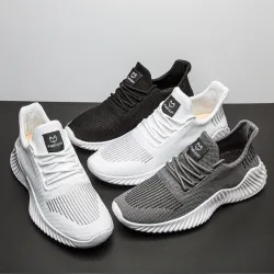 Sportowe buty do biegania - sznurowane trampki - oddychająca siateczka - lekkieBieganie