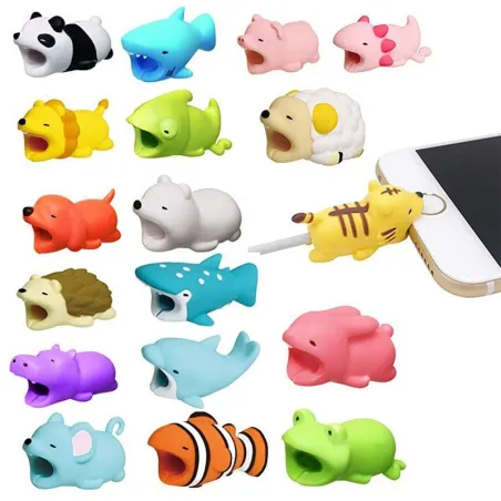 Protection du câble de charge USB - forme d'animaux