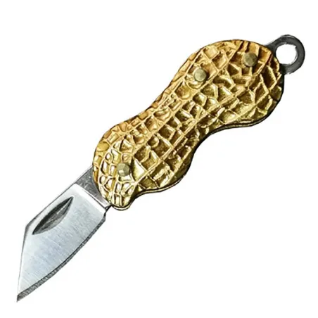 Cuchillos & multitoolsMini navaja de bolsillo - plegable - acero inoxidable - forma de maní