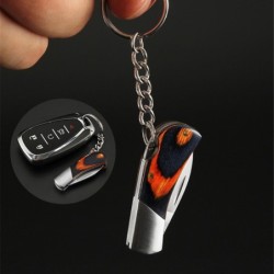 Mini couteau de poche pliant - avec porte-clés - acier inoxydable