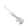 Mini fickkniv - hopfällbar - gitarrform - rostfritt stål