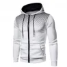 Impression 3D - sweat à capuche - manches longues - fermeture éclair