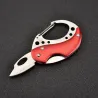 Cuchillos & multitoolsMinicuchillo multifunción - con mosquetón - plegable - acero inoxidable