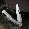 Cuchillos & multitoolsMinicuchillo plegable - con mosquetón - acero inoxidable