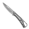 Mini foldable knife - with carabiner - stainless steelKnives & Multitools