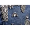 ChaquetasChaqueta de mezclilla corta vintage - con diamantes / agujeros