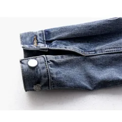 Vintage short denim jacket - with diamonds / holesJackets
