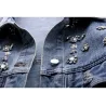Vintage short denim jacket - with diamonds / holesJackets