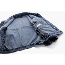 ChaquetasChaqueta de mezclilla corta vintage - con diamantes / agujeros