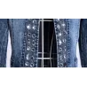 ChaquetasChaqueta de mezclilla corta de moda - con lentejuelas / cristales - delgada