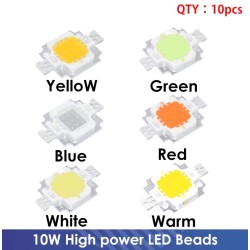 Chip integrado LED - alta potência - 10W - 10 peças
