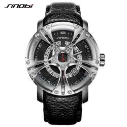 SINOBI - modische kreative Quarzuhr - wasserdicht - Lederband