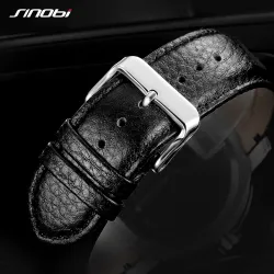 RelojesSINOBI - reloj de cuarzo creativo de moda - resistente al agua - correa de cuero