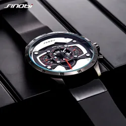 SINOBI - stylish creative quartz watch - rubber strapWatches