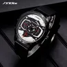 SINOBI - montre à quartz créative élégante - bracelet en caoutchouc