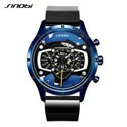 RelojesSINOBI - elegante reloj de cuarzo creativo - correa de caucho