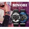 SINOBI - stilig kreativ kvartsklokke - gummirem