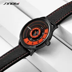RelojesSINOBI - reloj de cuarzo elegante y creativo - correa de piel