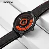 RelojesSINOBI - reloj de cuarzo elegante y creativo - correa de piel