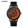 RelojesSINOBI - reloj de cuarzo elegante y creativo - correa de piel