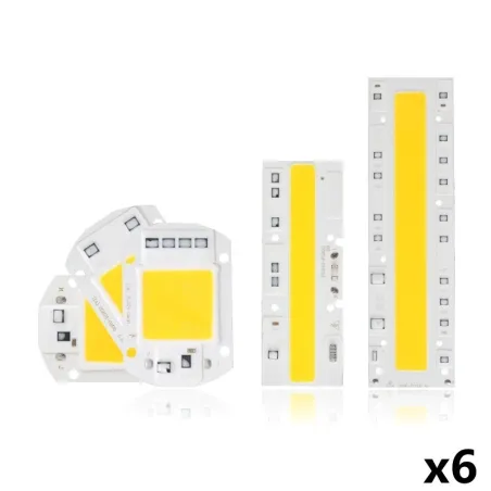 Chip LED COB - smart IC - 220V 240V - 10W - 20W - 30W - 50W - 70W - 100W 150W - 6 pezzi