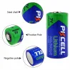 PKCELL - CR123A Li-MnO2 lithium battery - 1500mAh - 3V - 12 pieces