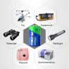 PKCELL - CR123A Li-MnO2 lithium battery - 1500mAh - 3V - 12 pieces