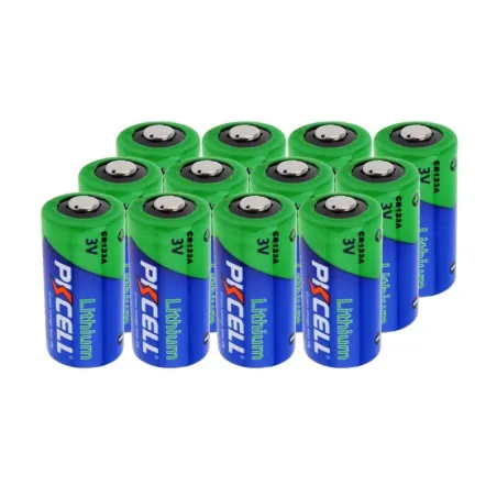 PKCELL - CR123A Li-MnO2 lithium battery - 1500mAh - 3V - 12 pieces