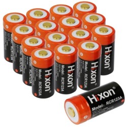 Hixon - RCR123a - 700mAh - 3.7V - batteria 16340 - ricaricabile