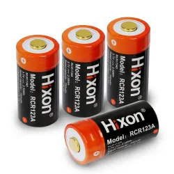 Hixon - RCR123a - 700mAh - 3,7V - 16340 batteri - oppladbart